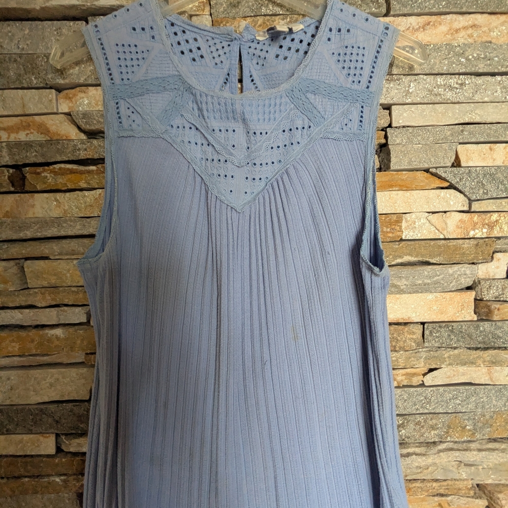 Lucky Brand Sleeveless Blue Women's Top, Size L